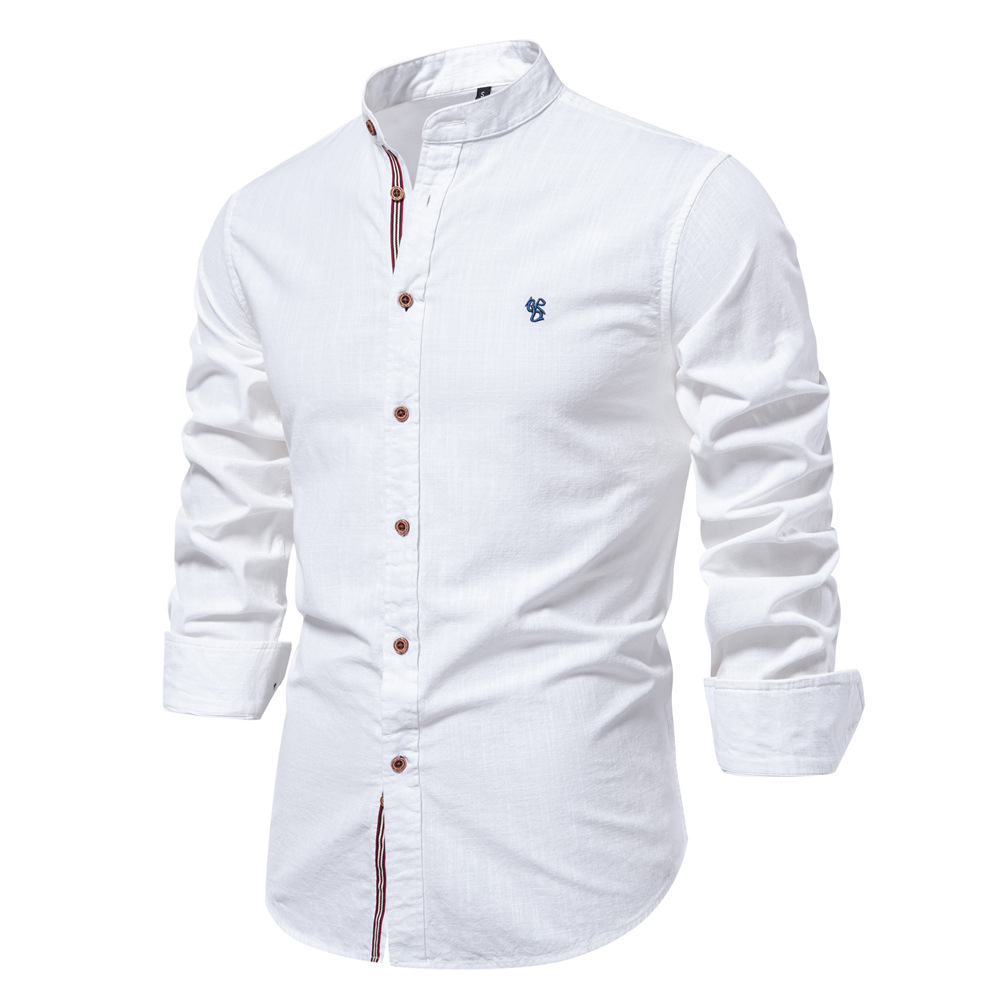 Comfortabel heren overhemd met lange mouwen en regular fit, ideaal voor dagelijks gebruik of kantoor.