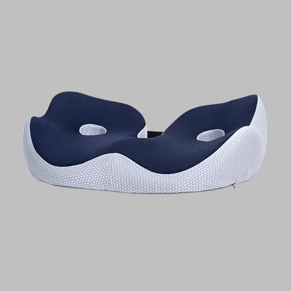 Universeel traagschuim zitkussen voor comfort, betere houding en pijnverlichting bij rugpijn of stuitpijn.