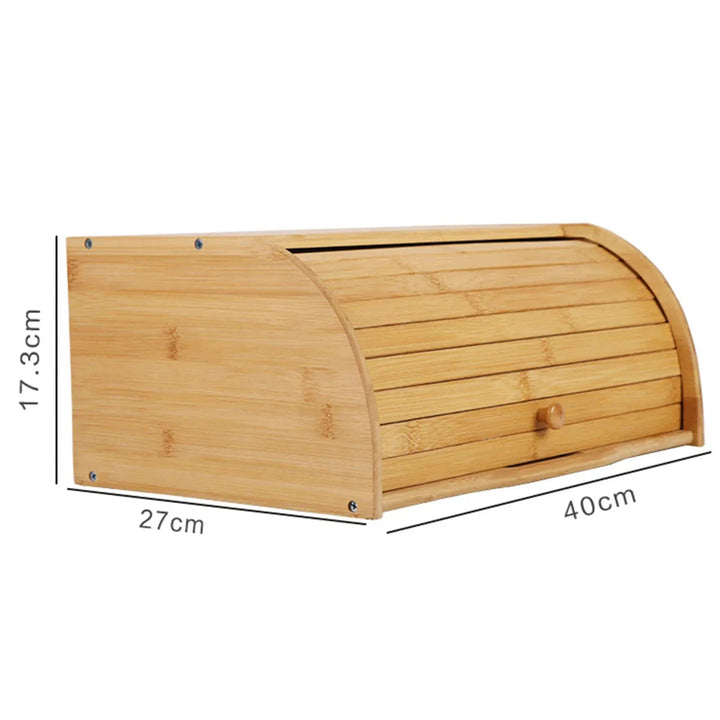 Hoogwaardige brooddoos van duurzaam acaciahout. Houdt uw brood dagenlang vers. Essentieel keukenaccessoire.