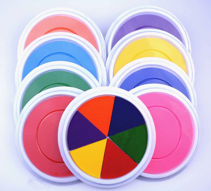 Niet-giftige kinder vingerverf set voor creatieve ontwikkeling & ontspanning. Veilig knutselplezier.