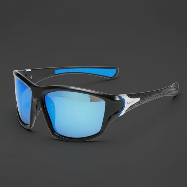 Actieve levensstijl: unisex sportzonnebril. Gepolariseerde UV400 lenzen bieden helderheid, comfort en stijl.