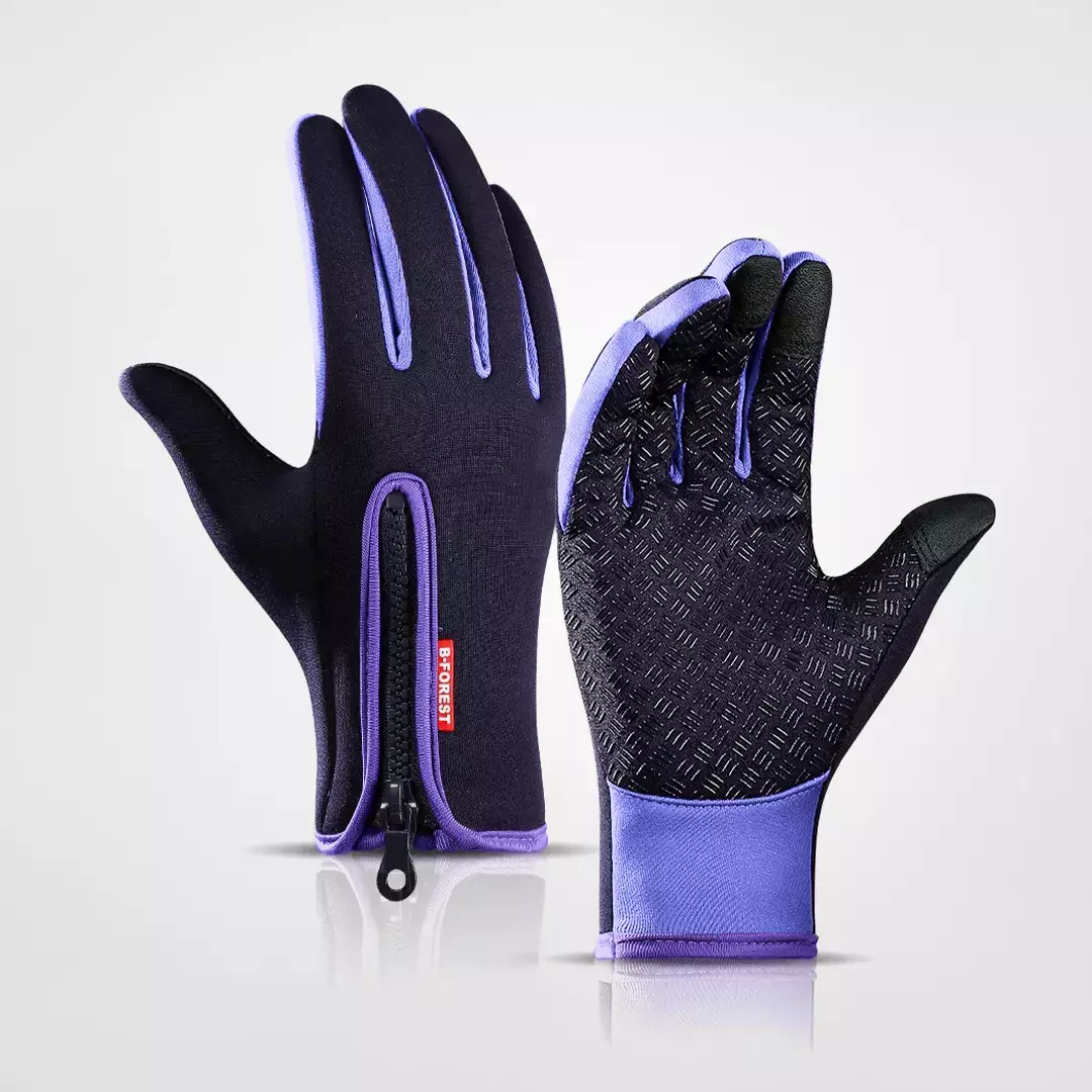 Duurzame winter fiets handschoenen unisex, bieden optimale warmte, windbescherming en grip voor actieve sporters.