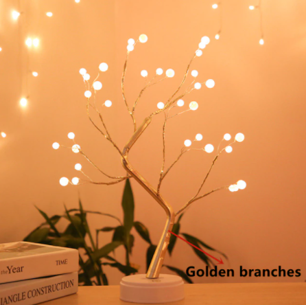 Sfeerlampje FairyTree met rustgevend LED licht, perfecte decoratie voor slaapkamer of woonkamer.