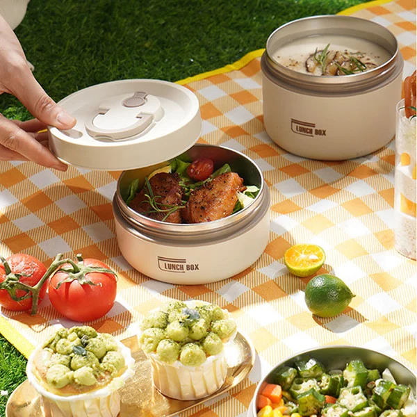 Robuuste waterdichte thermische lunchbox, ideaal voor picknicks en uitstapjes. Houdt je eten vers en op temperatuur.