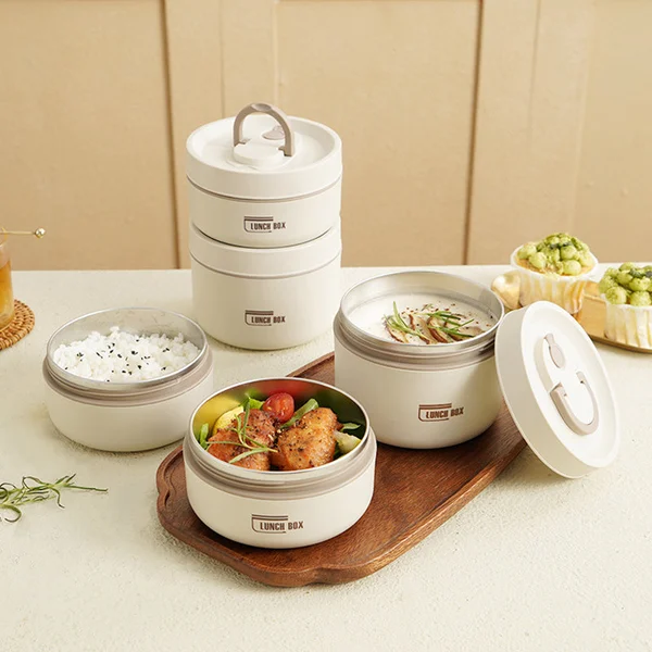 Ruime waterdichte thermische lunchbox om al je maaltijden mee te nemen. Een handige isolerende broodtrommel onderweg.