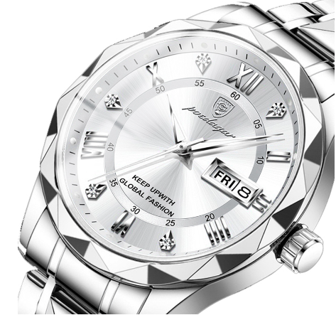 Automatisch Regalia herenhorloge met uniek design, waterbestendig, roestvrij staal en elegante wijzerplaat.