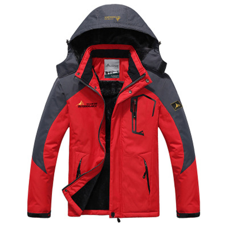 Stijlvolle heren winterjas met capuchon; waterdicht, winddicht en warm. Comfortabele jas voor kleding heren.