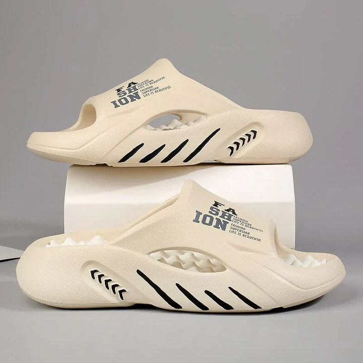 Casual en sportieve Quentin herenslippers, veelzijdig voor dagelijks gebruik of vakantie.