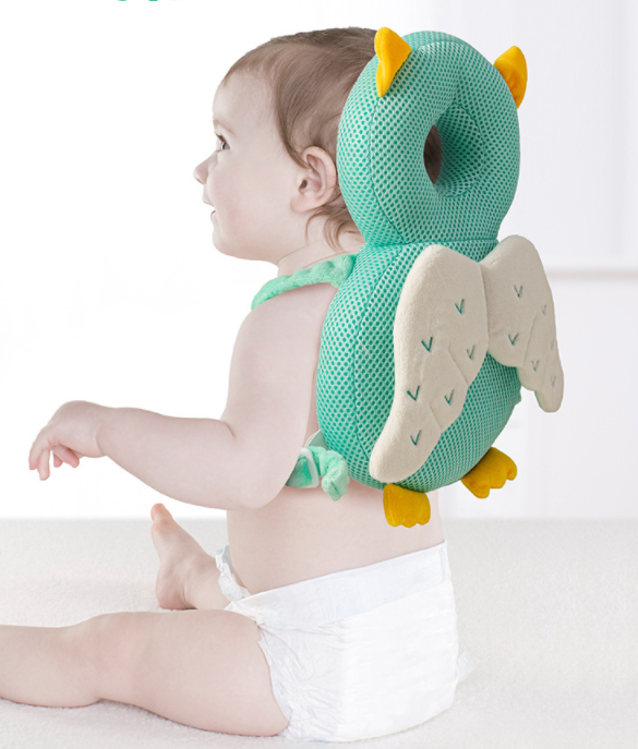 Veilige valbescherming kussen voor kinderen. Houdt hoofd en rug van baby's en peuters veilig bij het leren lopen.