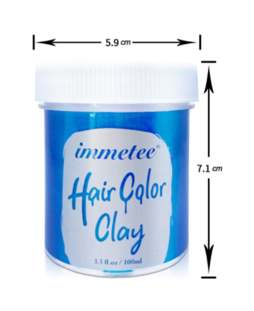 Vrouw met levendige haarkleur, gecreëerd met tijdelijke kleurwax. Flexibele haarstyling en haarverzorging.