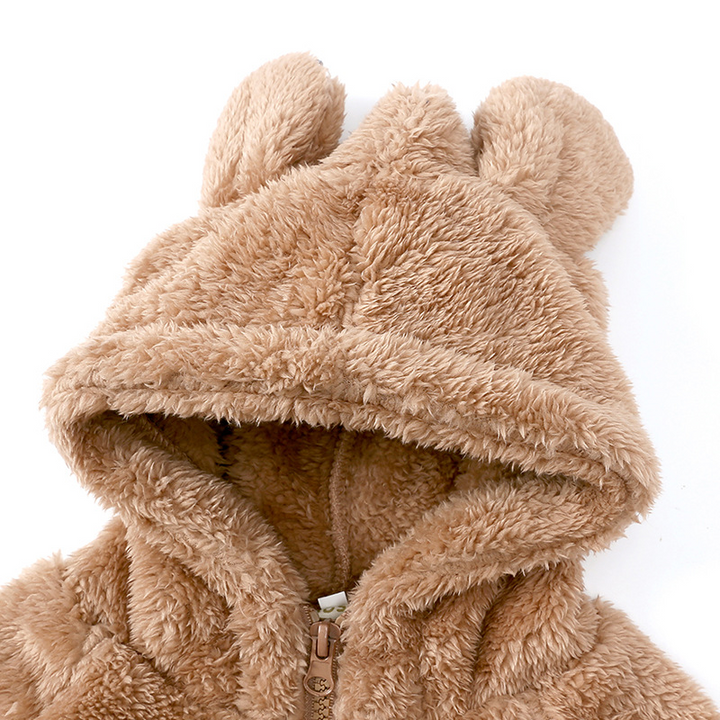Zachte en schattige berenjas voor baby's, een warme bovenkleding die ideaal is voor babykleding cadeau.