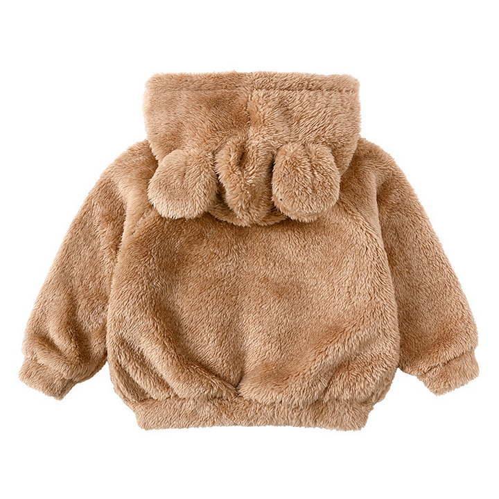 Comfortabele baby berenjas van zachte teddy stof, ideale kinderkleding voor warmte en stijl.