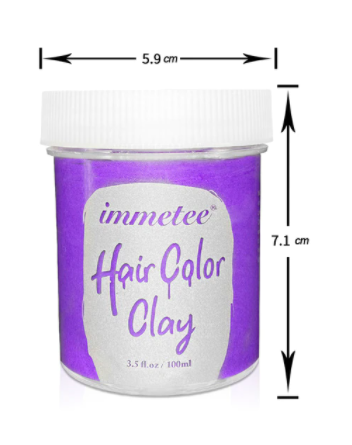 Jonge persoon toont levendig gekleurd haar, gestyled met tijdelijke haarkleurwax. Ideaal modeaccessoire.