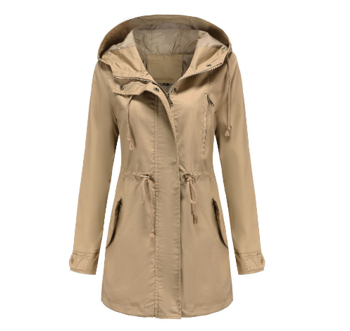 Modieuze dames winddichte jas, ideaal als winterjas of herfstjas. Stijlvol, warm en comfortabel voor buiten.