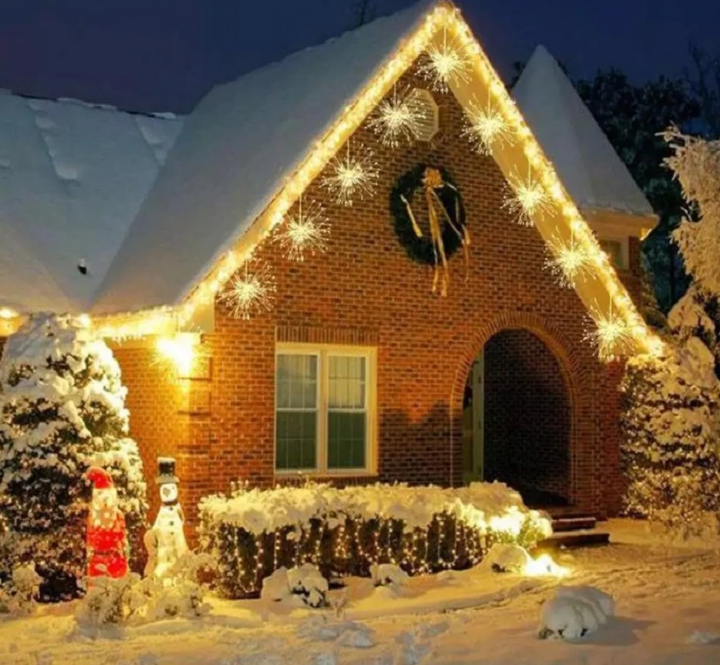Energiezuinige LED vuurwerklampen. Perfecte decoratie voor tuin, terras of woonkamer.