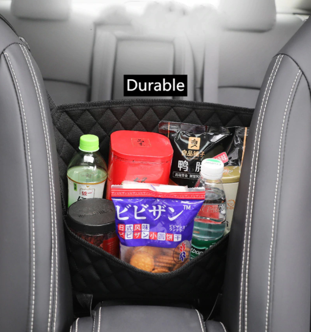 Stijlvolle PU leren auto organizer voor extra opbergruimte in elke auto, ideaal voor een opgeruimde reis.