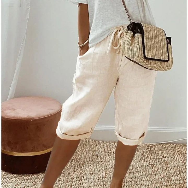 Lichtgewicht dames zomerbroek, comfortabel en veelzijdig, perfect voor casual en vakantie.