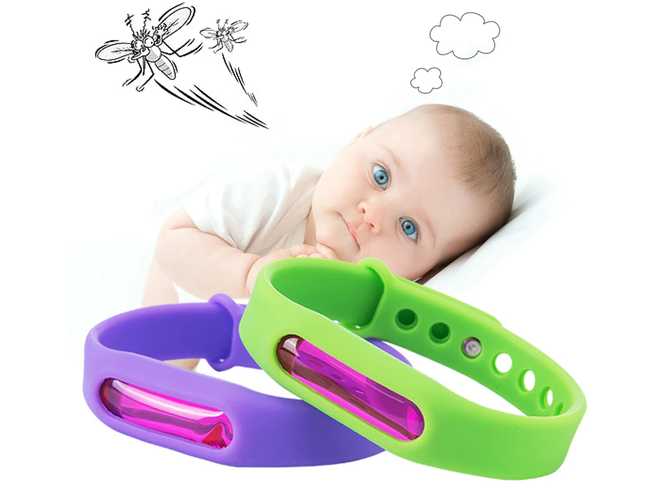 Duurzame siliconen muggenarmband voor kinderen. Waterdichte afweer, ideaal voor avonturen in de buitenlucht.
