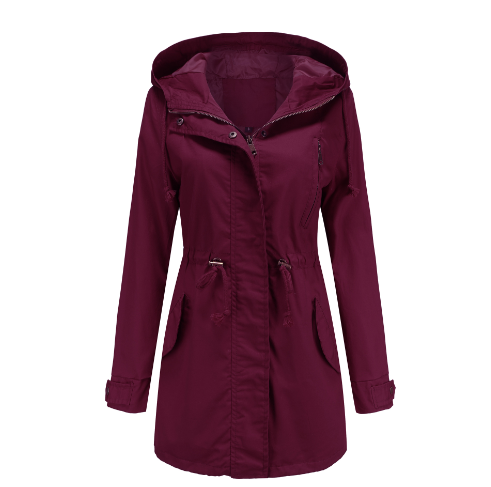 Winddichte damesjas met capuchon, essentieel voor lente, zomer en herfst. Comfortabel en veelzijdig in mode.