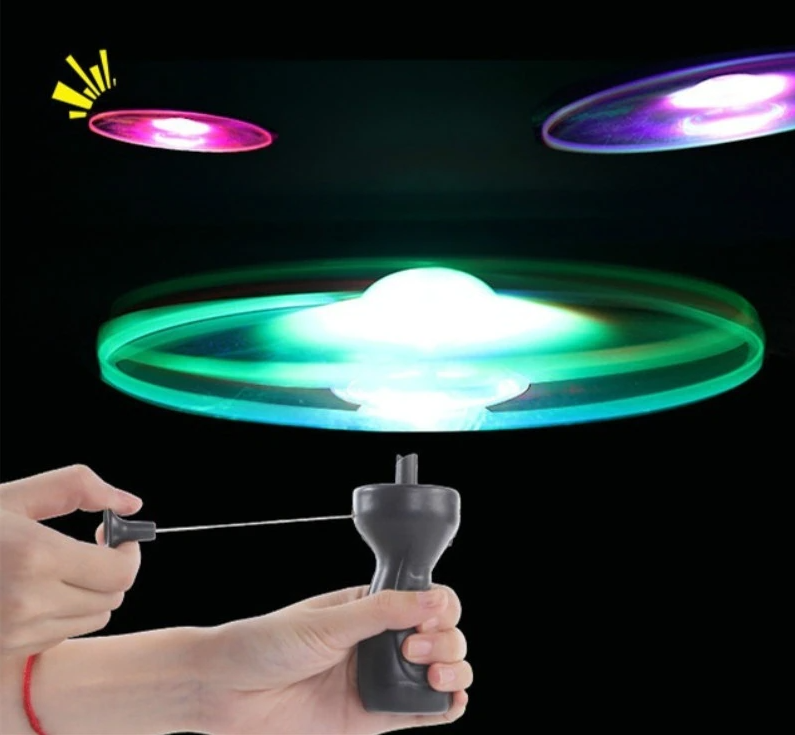Educatief interactief lichtgevend UFO speelgoed; vliegende schijf voor stressvermindering en buitenspel.