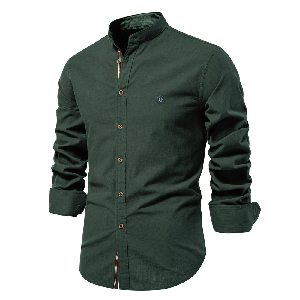 Heren overhemd met button-down kraag en borstzak, lange mouwen, comfortabele regular fit pasvorm.
