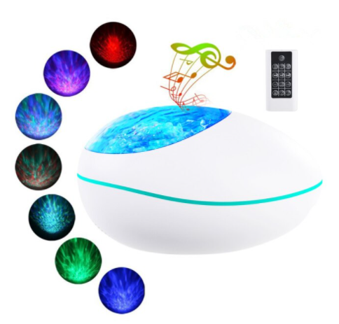 Compacte oceaan golf projector lamp voor sfeervolle verlichting, transformeert je kamer in een oase van rust.