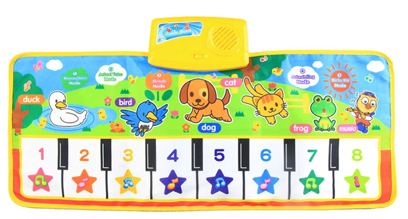 Leuke educatieve muziekmat als cadeau voor baby's en peuters, garandeert uren speelplezier en leerzame momenten thuis.
