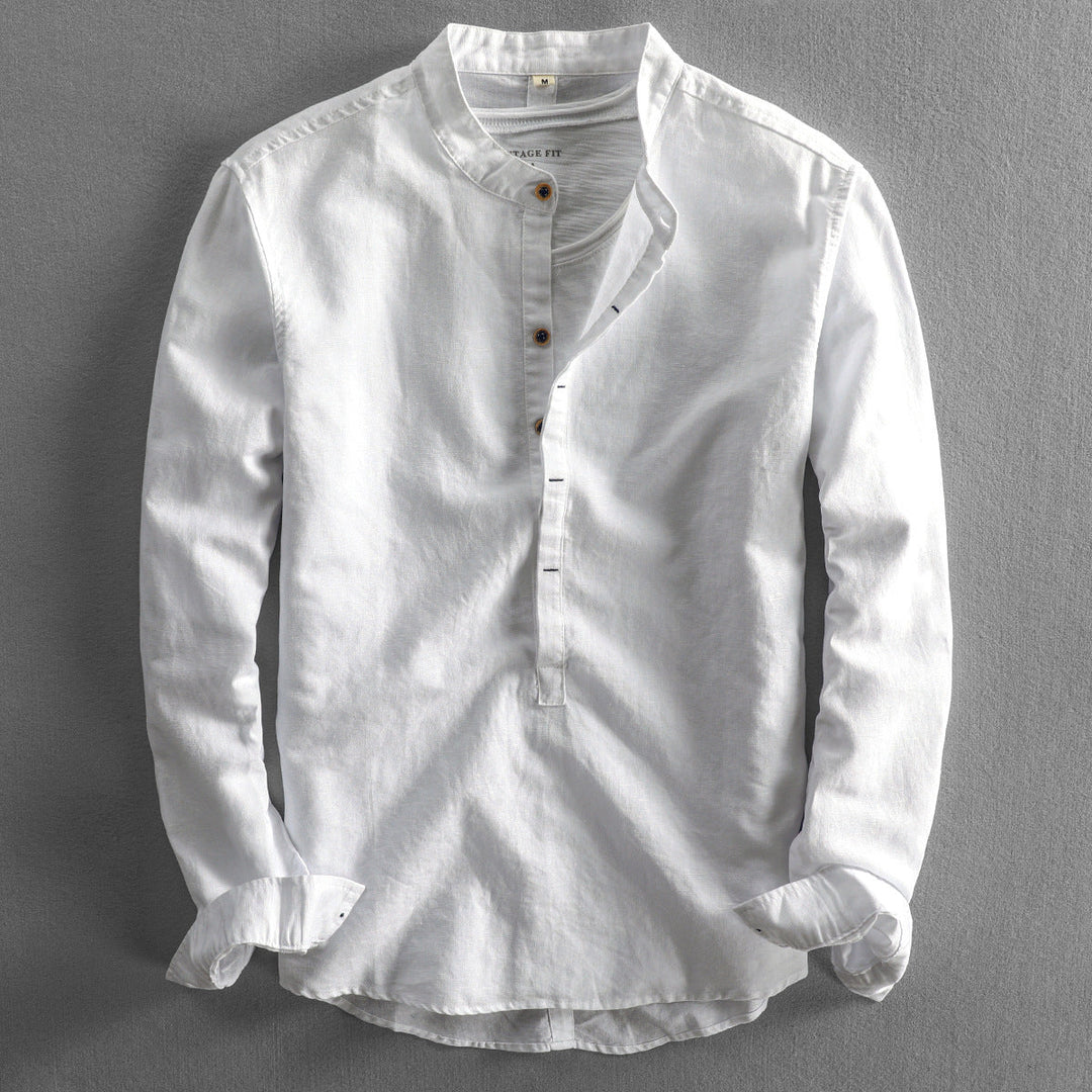 Ademend heren zomeroverhemd, effen en stijlvol, ideaal voor warme dagen en veelzijdige casual looks.