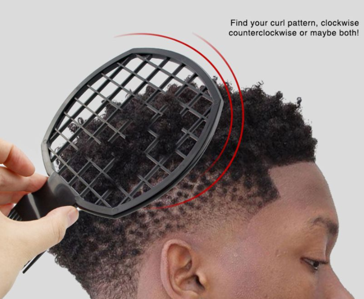 Ergonomische unisex kam voor het perfect stylen van krulhaar en afrohaar. Voor een natuurlijke, gedefinieerde look.