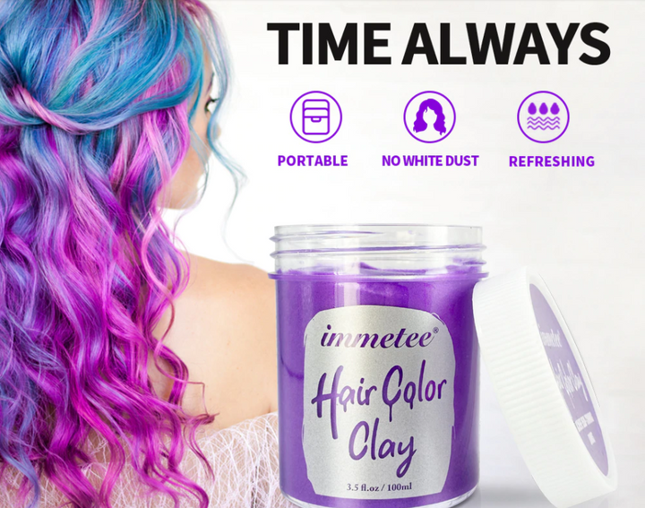 Diverse kleuren tijdelijke haarkleurwax voor unieke haarstyling. Kies jouw kleurwax voor een nieuwe look.