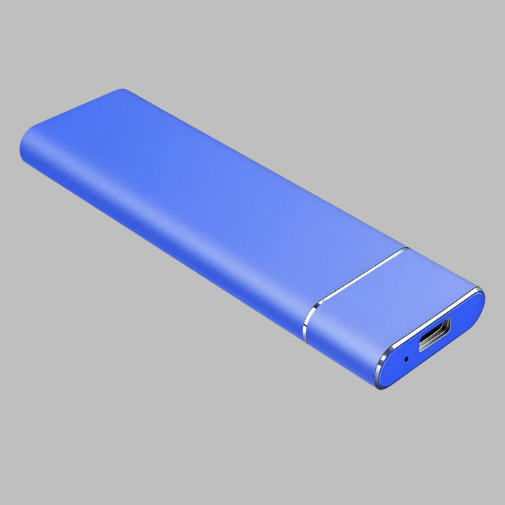 Compacte draagbare SSD externe harde schijf voor snelle en veilige dataopslag en backup.