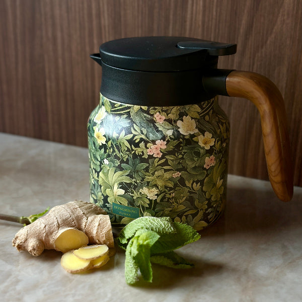 Warmhoudkan theepot met theezeef, houdt thee urenlang op temperatuur. Een must-have keukenaccessoire.