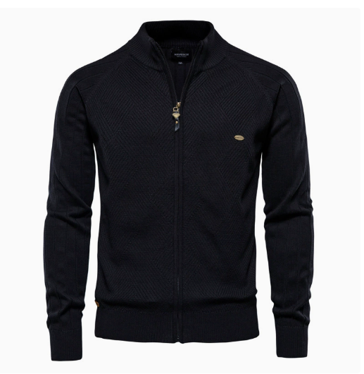 Casual heren vest met rits en argyle design. Een comfortabele, tijdloze trui, perfect voor dagelijkse mode.