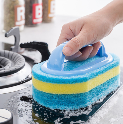 Ergonomische huishoudelijke schoonmaakspons voor effectieve reiniging; perfect voor dagelijkse klusjes.