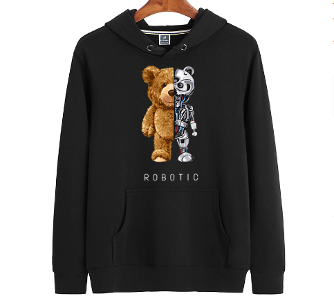Casual heren teddy hoodie, een veelzijdige trui voor dagelijks gebruik, warm en met modern design.