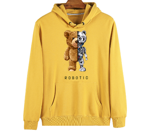 Trendy heren teddy hoodie, een must-have voor modebewuste mannen die warmte en stijl zoeken.