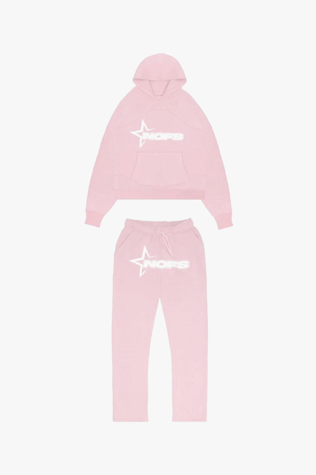 Unisex comfortabel trainingspak met hoodie en broek in moderne stijl, ideaal voor sport of ontspanning.