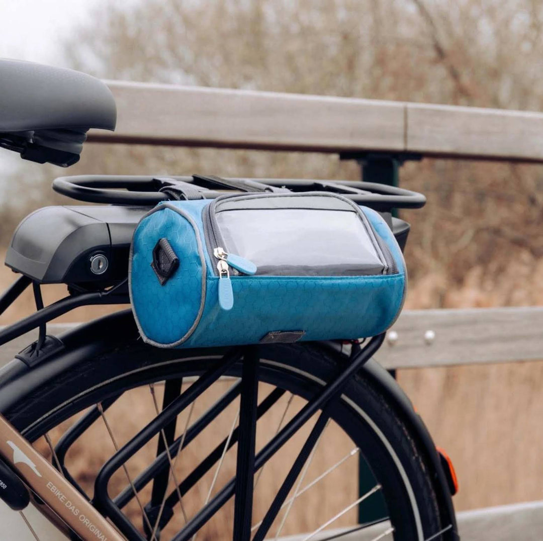 Waterdichte fietstas met touchscreen venster voor telefoon. Veilige opbergtas en navigatiehulp voor elke fietsrit.