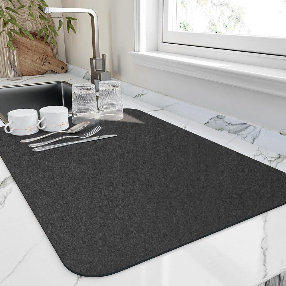 Diatomeeënaarde keuken afwasmat; sneldrogend en zeer absorberend keukenaccessoire voor elk aanrecht.