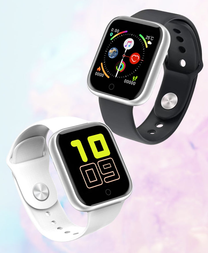 Digitale smartwatch met meldingen van smartphone via Bluetooth, handig voor oproepen en berichten.
