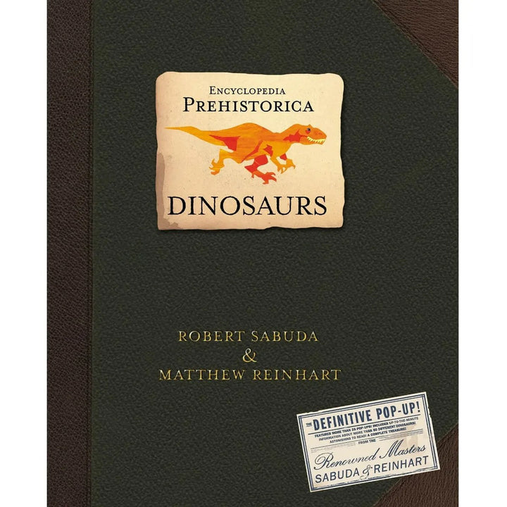 Voorkant van '3D Pop-up Boek Dinosaurussen', een interactief kinderboek over de prehistorie.