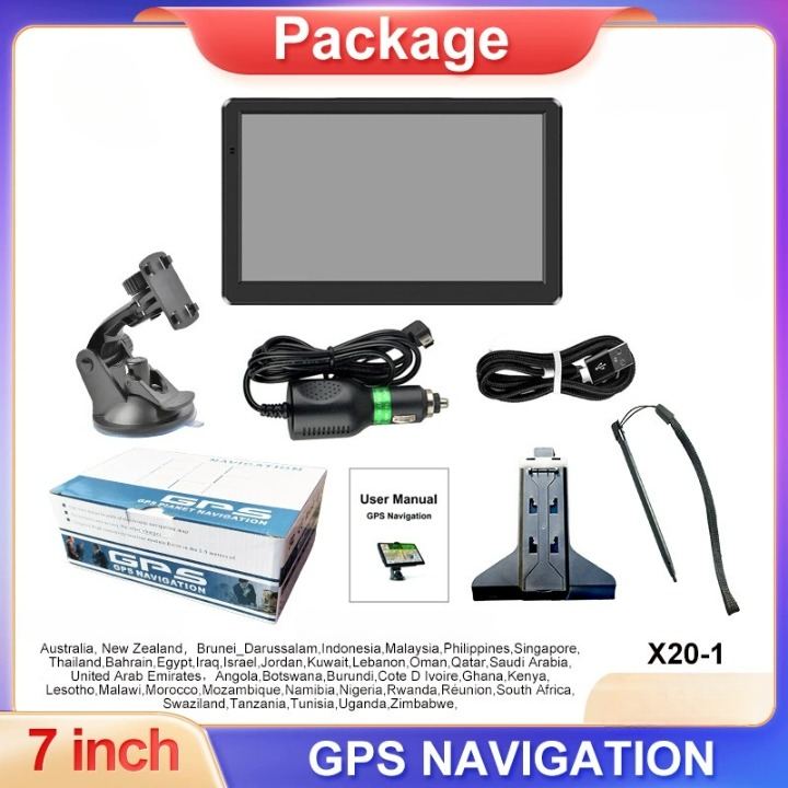Betrouwbare 7 inch GPS met routeplanner en verkeersupdates, ideaal voor auto- en vrachtwagenreizen.