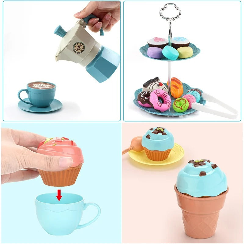 "Interactieve speelkeuken, duurzaam ABS-plastic, stimuleert creatief spel, ideaal voor sociale interactie en motorische vaard
