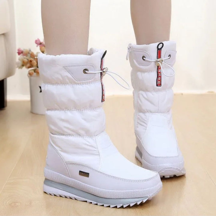 Waterdichte dames snowboots met antislipzool, perfect voor comfort en veiligheid in de sneeuw.