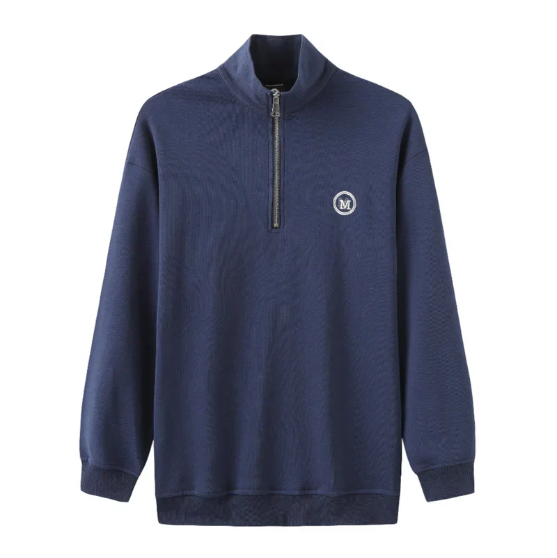 Comfortabel grijs heren vest met rits en stand-kraag, perfect voor een stijlvolle casual look.