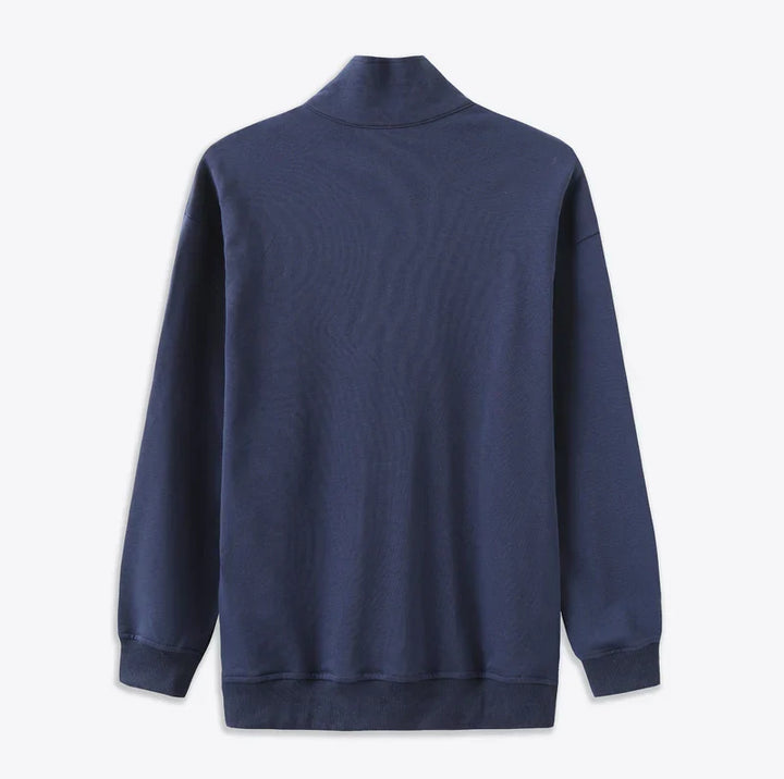 Casual blauw heren vest met rits, ideaal voor dagelijks gebruik en ontspanning.
