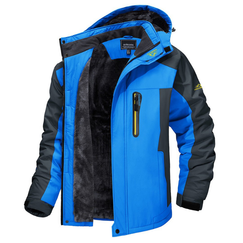 Comfortabele heren parka van ademende katoenmix, waterdicht en warm, geschikt voor dagelijks gebruik en winterse kou.