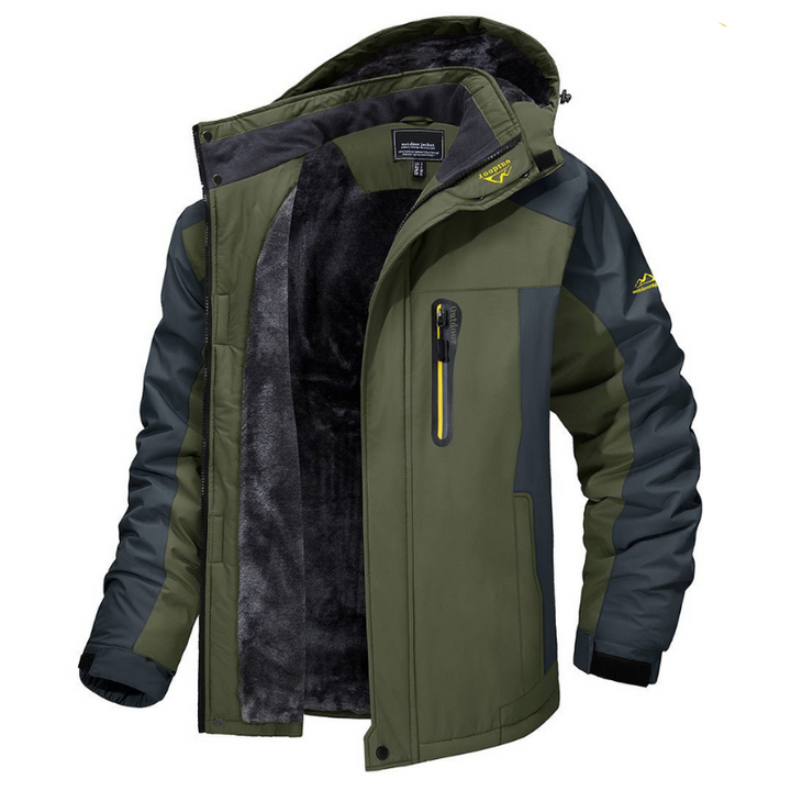 Heren winterparka van katoenmix, warm en waterdicht, ideaal voor koude dagen in de stad of outdoor avonturen.