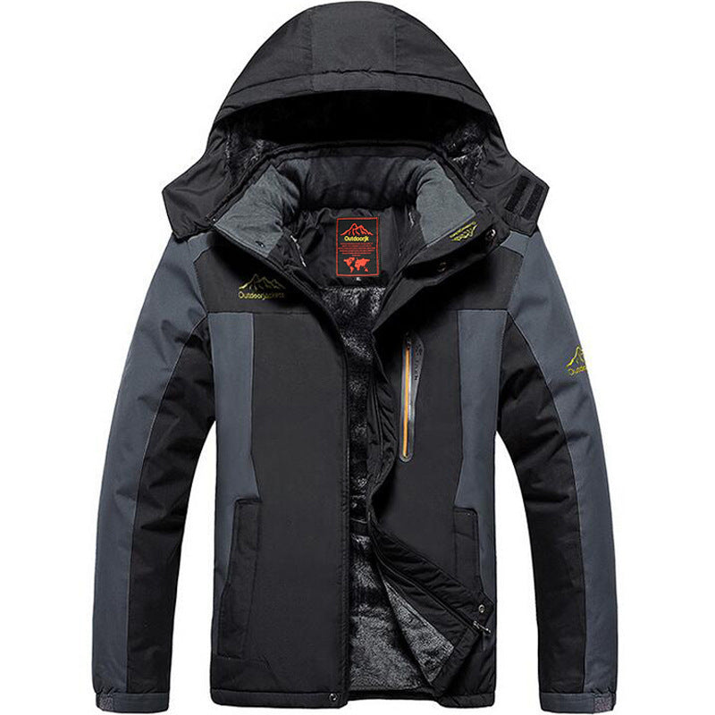 Duurzame heren winterjas, waterdichte parka voor extreme kou, ademend en winddicht, ideaal voor winterse omstandigheden.