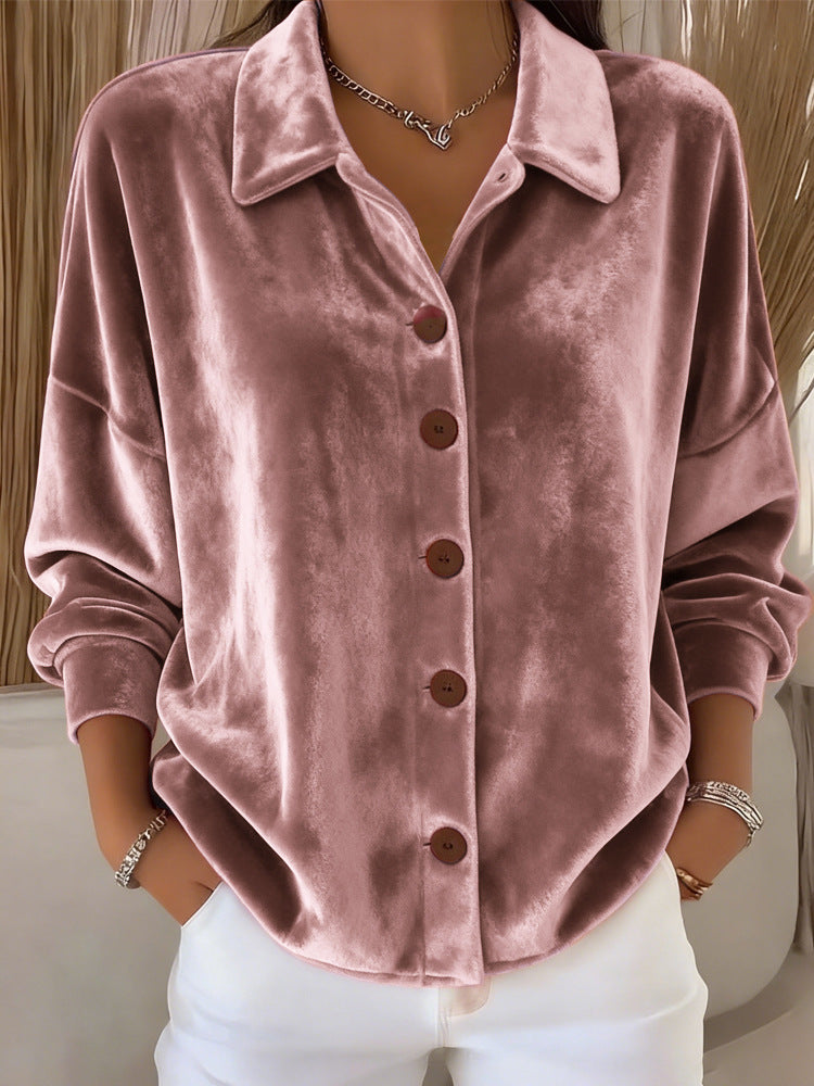 Stijlvolle damesblouse met knoopsluiting, elegant en modern, perfect voor zowel casual als geklede outfits.